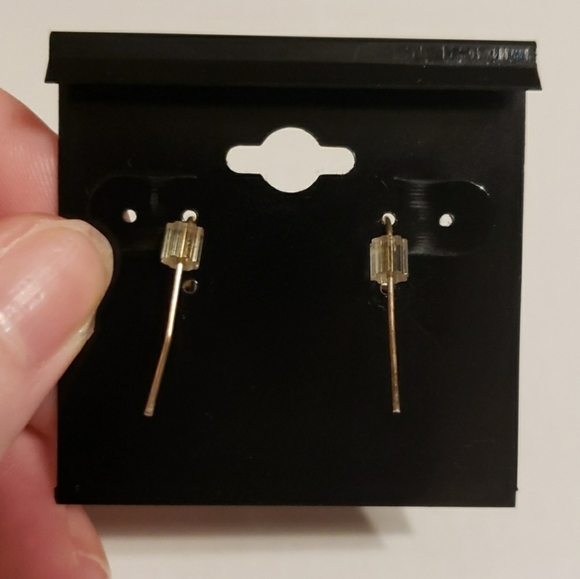 Green and Silver Accessory Drop Earrings - Picture 3 of 5